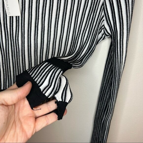 Lucy Paris Patricia Long Sleeve Crop Sweater - Picture 10 of 11